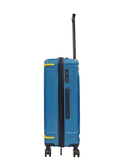 Bynum Medium Hard Shell Suitcase in Blue