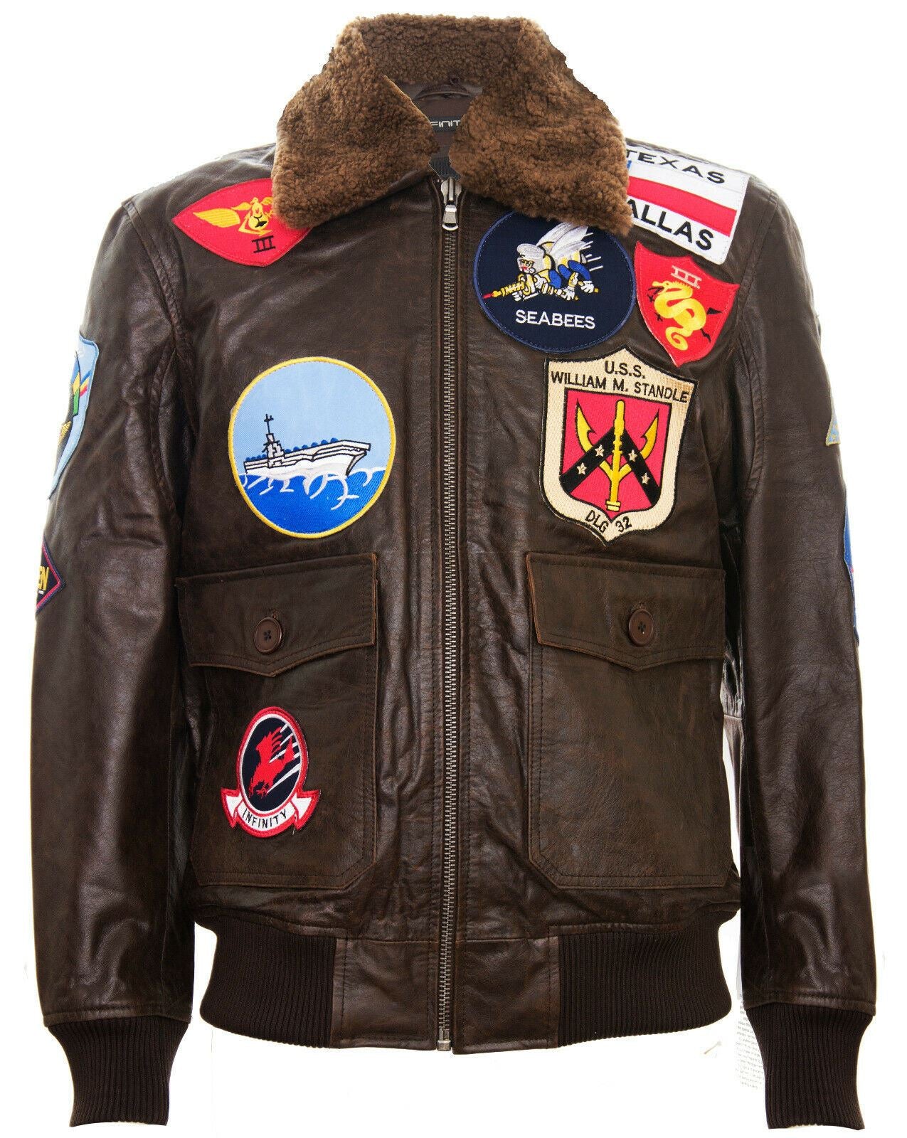 Mens A2 Top Gun Leather Bomber Jacket-Camborne – Upperclass Fashions