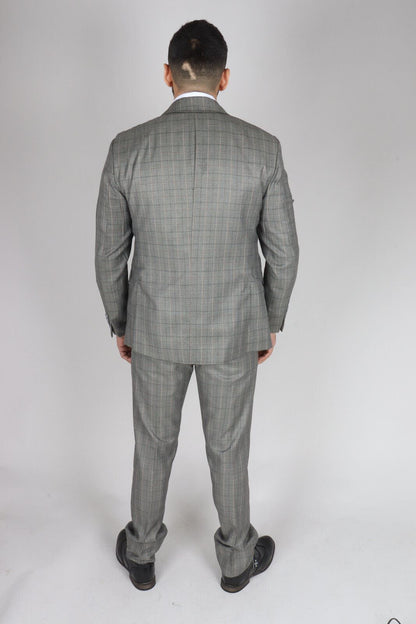 Mens IM2 Classic Plain Grey 3 Piece Suit - Upperclass Fashions 