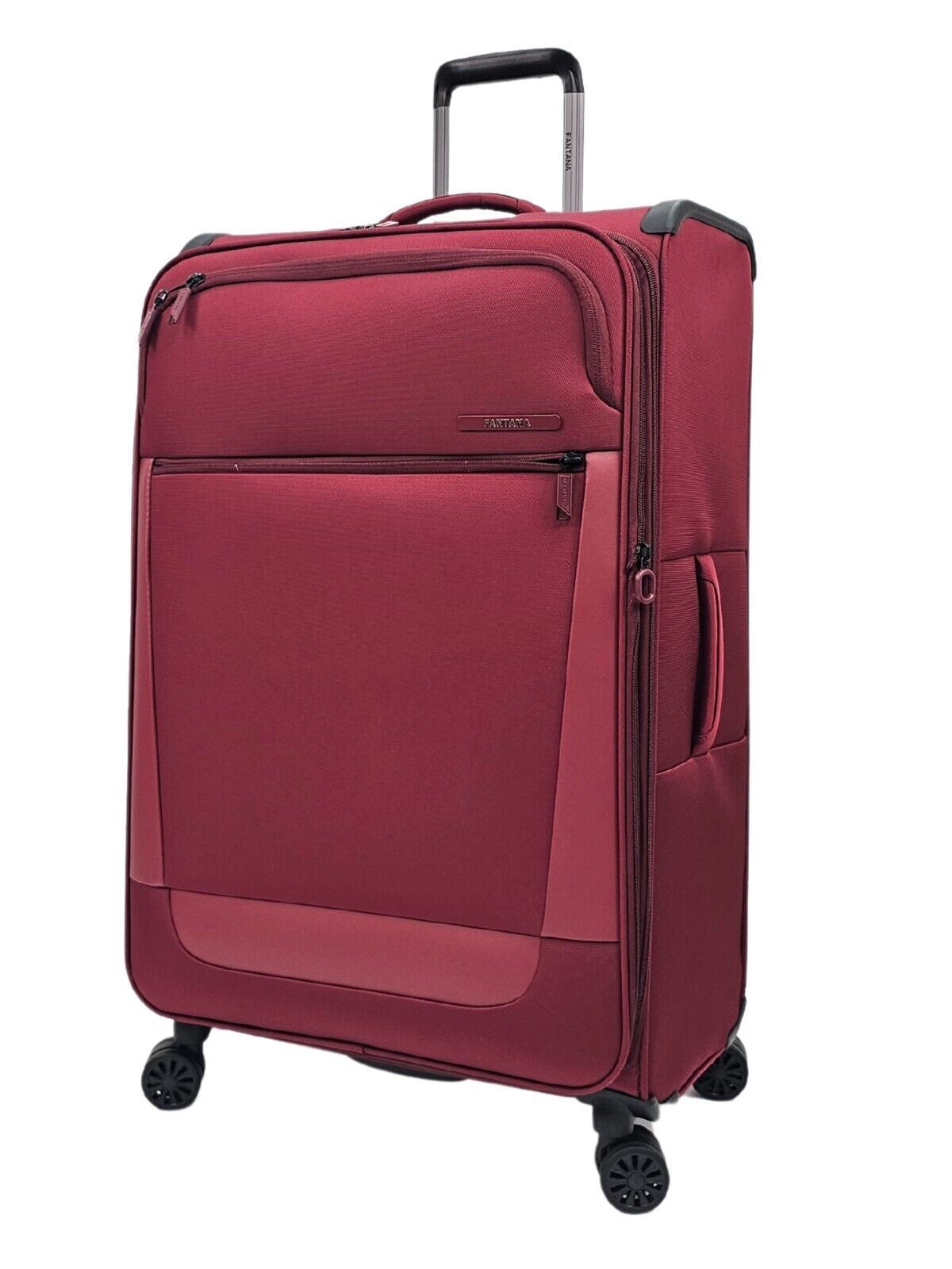 Lightweight Burgundy Suitcases 4 Wheel Luggage Travel Cabin Bag - Upperclass Fashions 