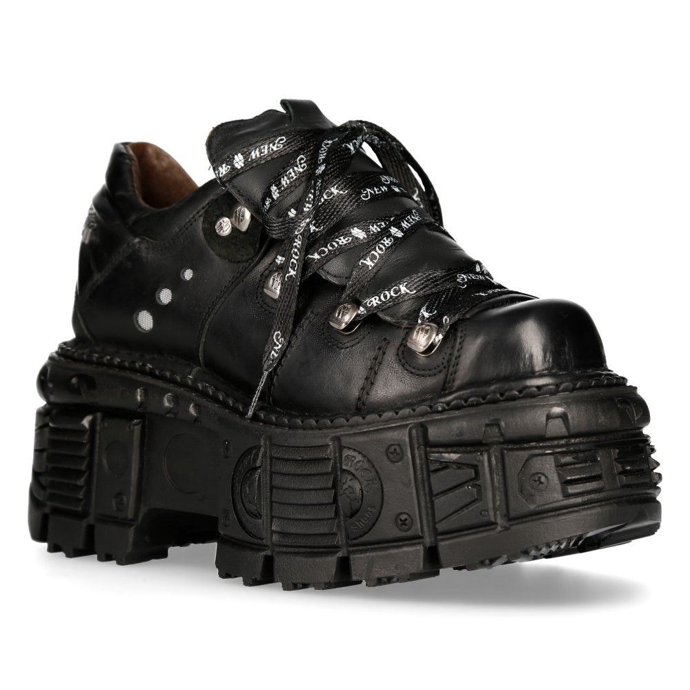 New Rock Unisex Platform Punk Metal Boots- M-TANK120N - Upperclass Fashions 