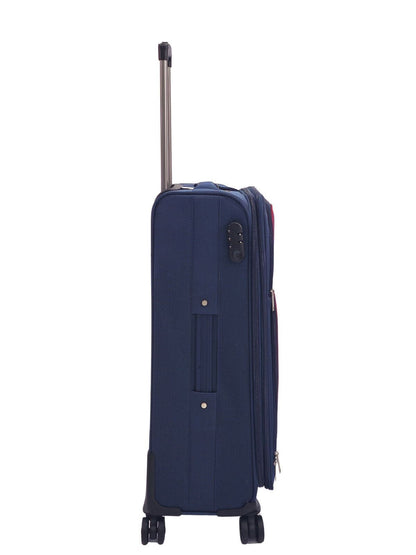 Ashford Medium Soft Shell Suitcase in Navy