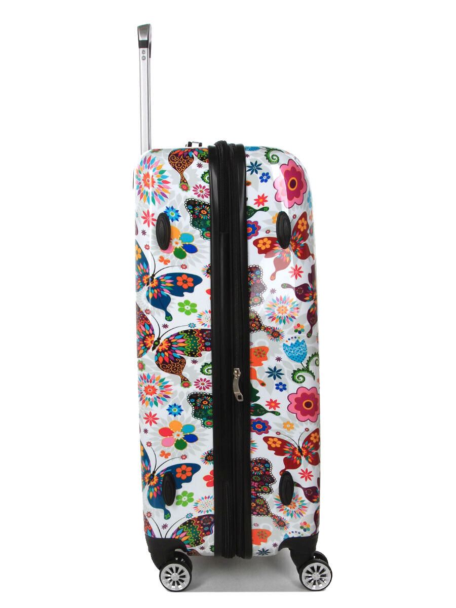 Clanton Large Hard Shell Suitcase in Butterfly