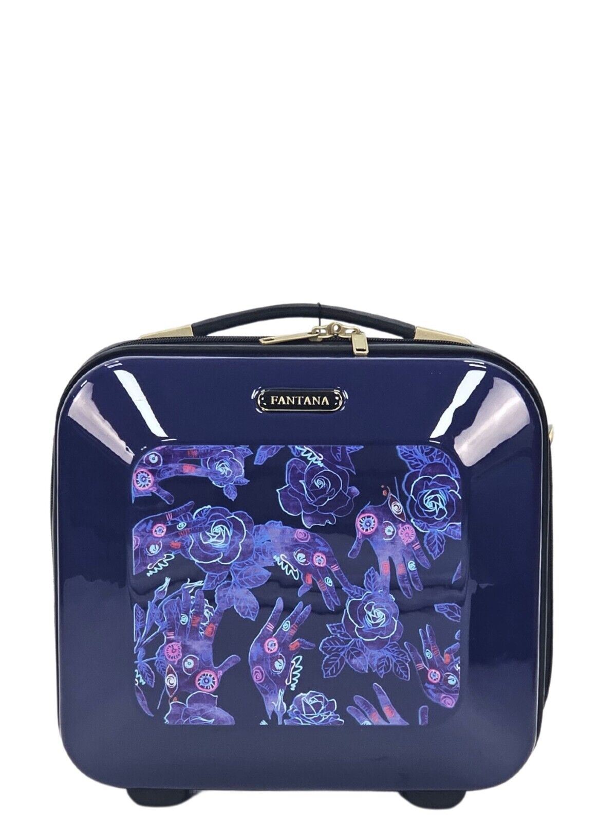 Butler Cosmetic Hard Shell Suitcase in Blue