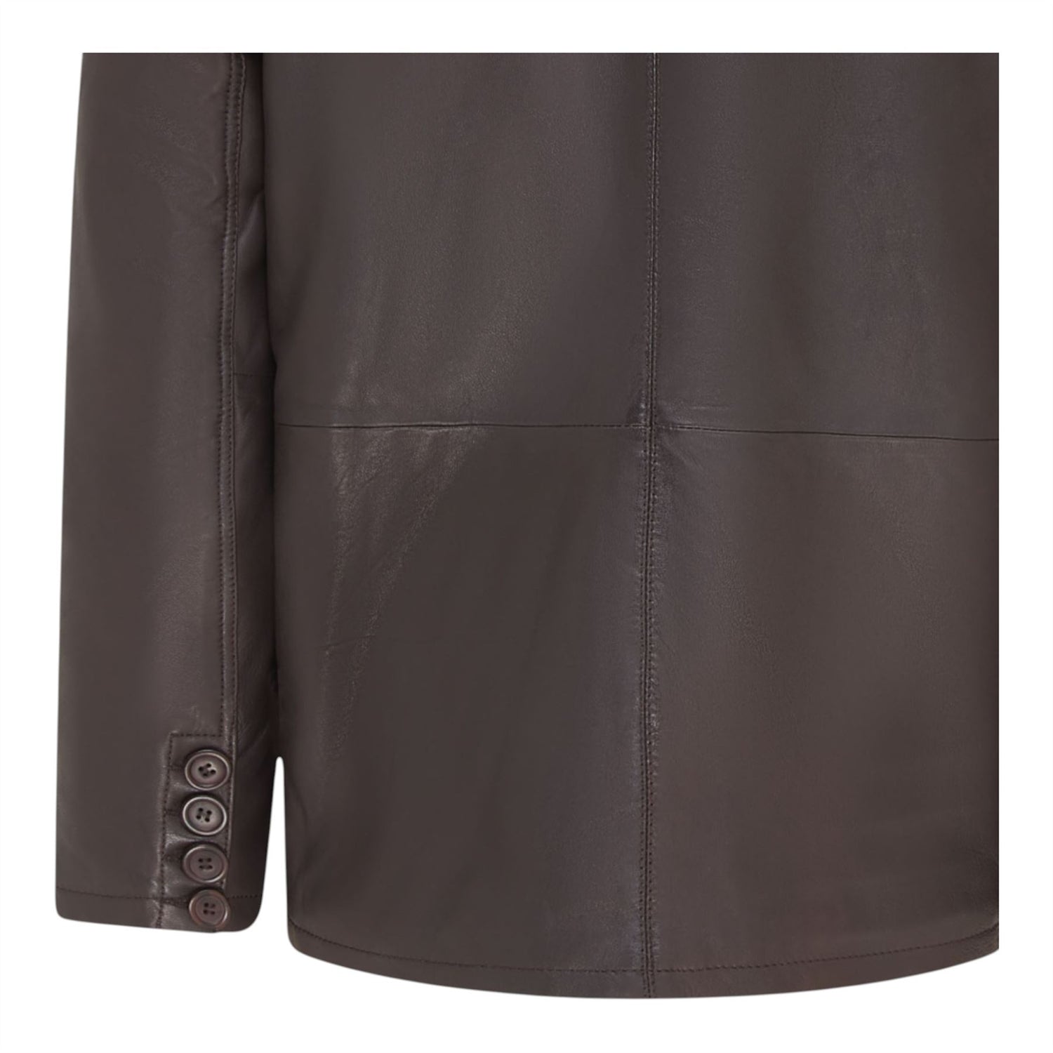 Men’s 4 Button Italian Leather Blazer Jacket - Loxton