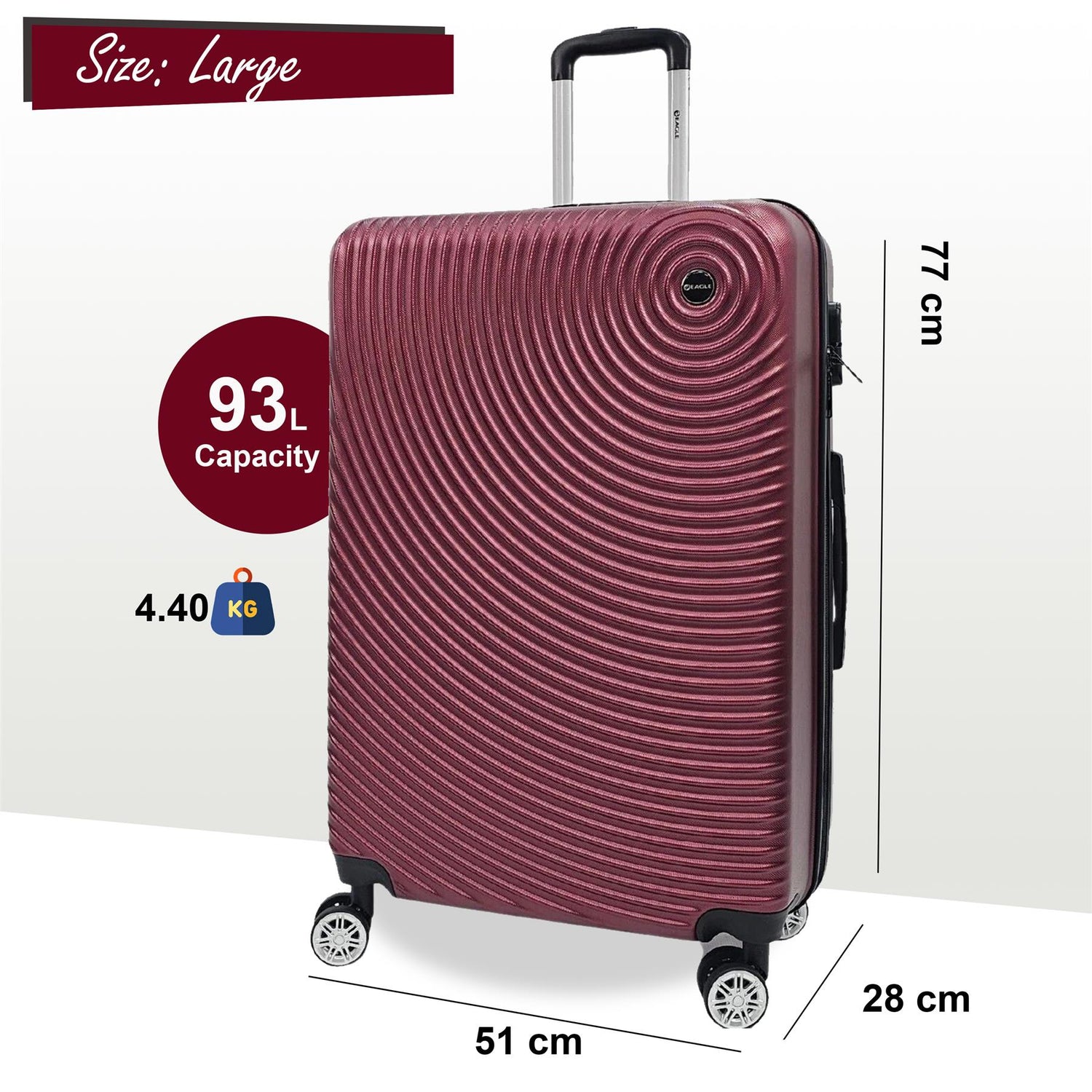 Hard Shell ABS Cabin Suitcase Luggage Set