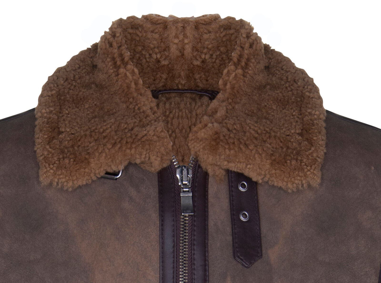 Mens B3 Sheepskin Antique Leather Jacket-Hemsworth