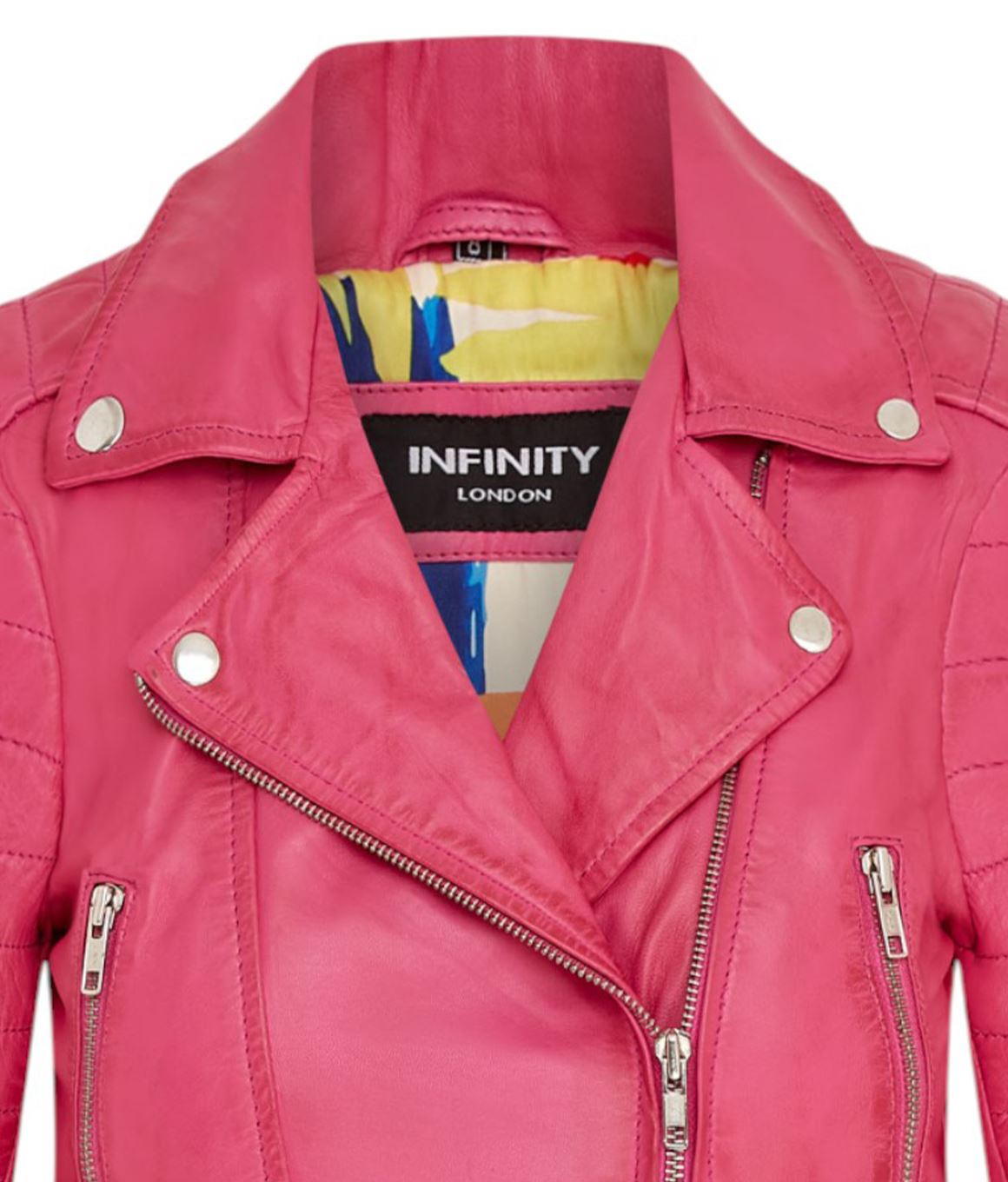 Womens Brando Cropped Leather Jacket-Longtown