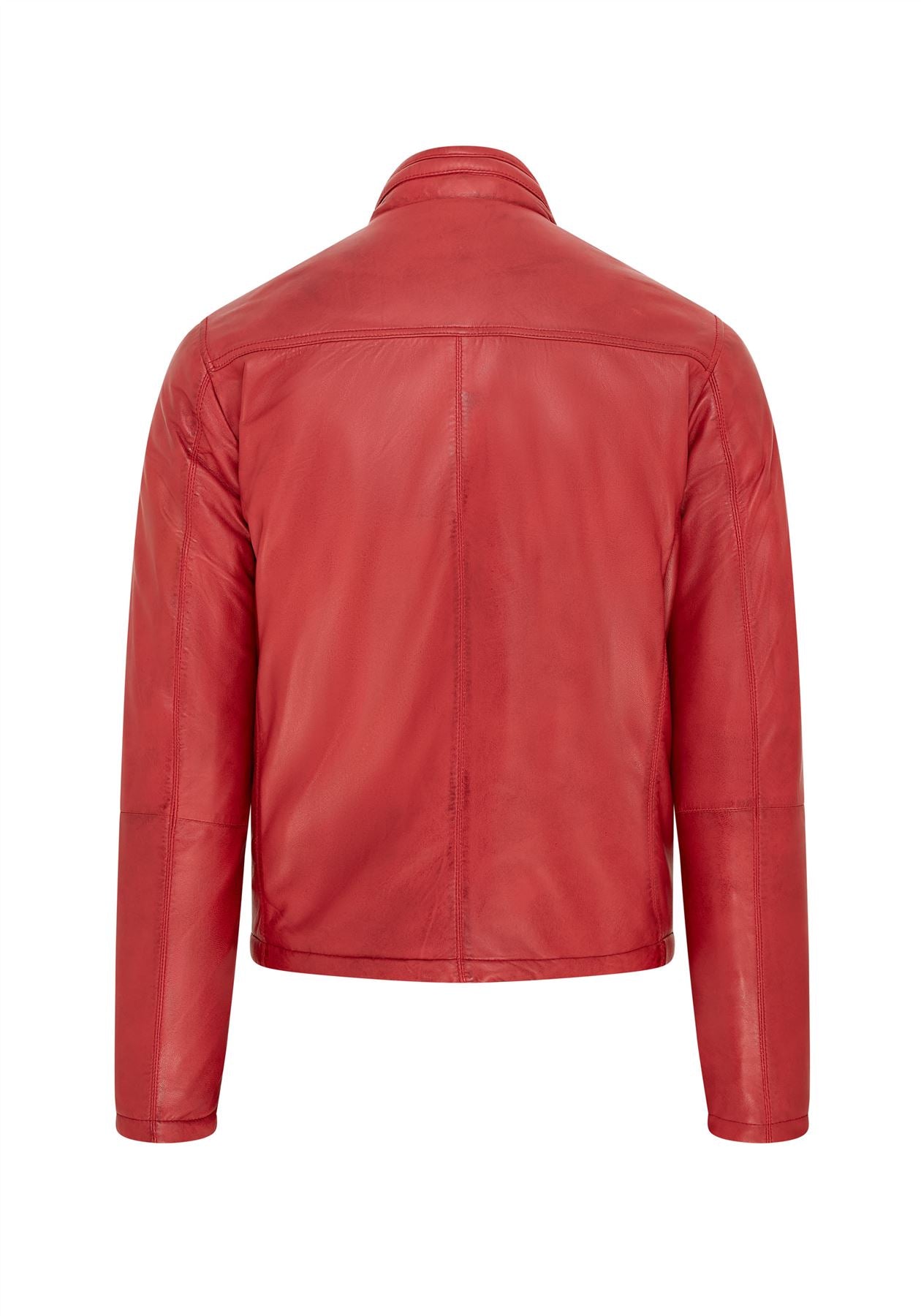 Mens Hooded Reversible Bomber Leather Jacket - Raufoss