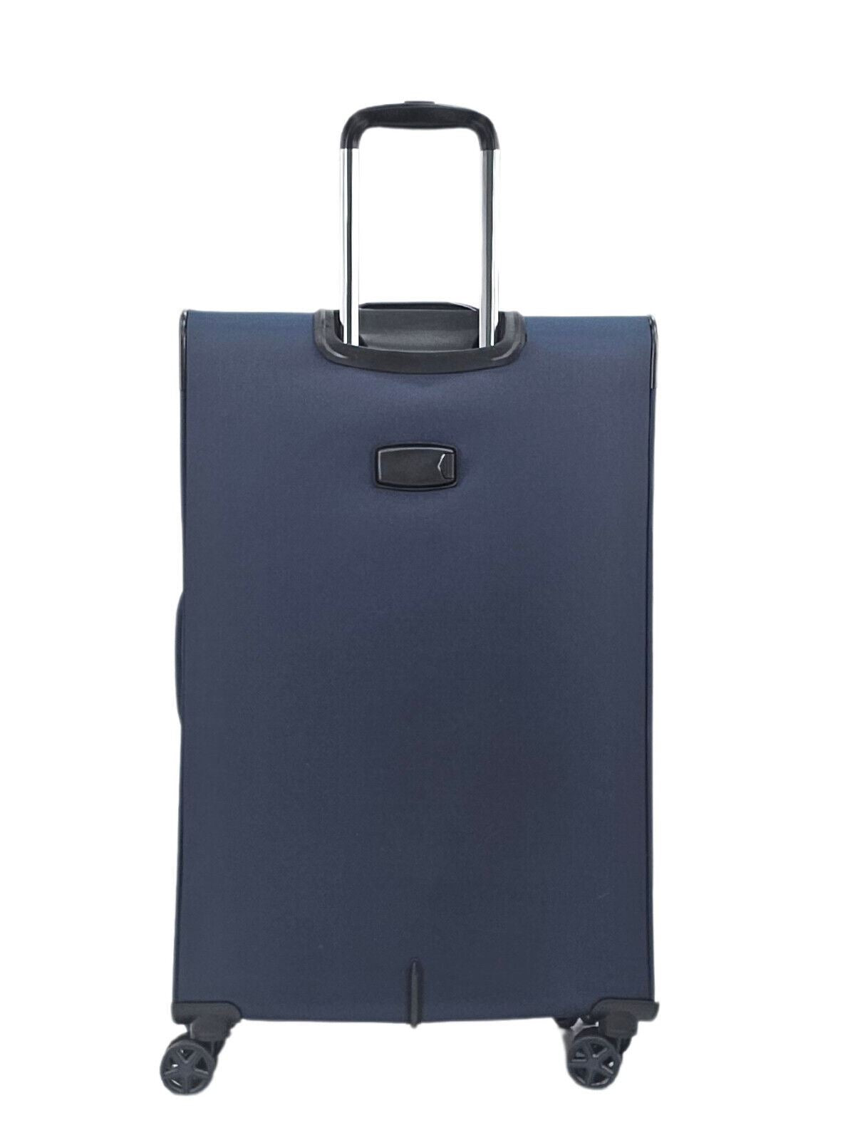Clayton Large Soft Shell Suitcase in Navy