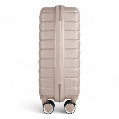 Forster Large Hard Shell TSA Suitcase in Champagne Beige