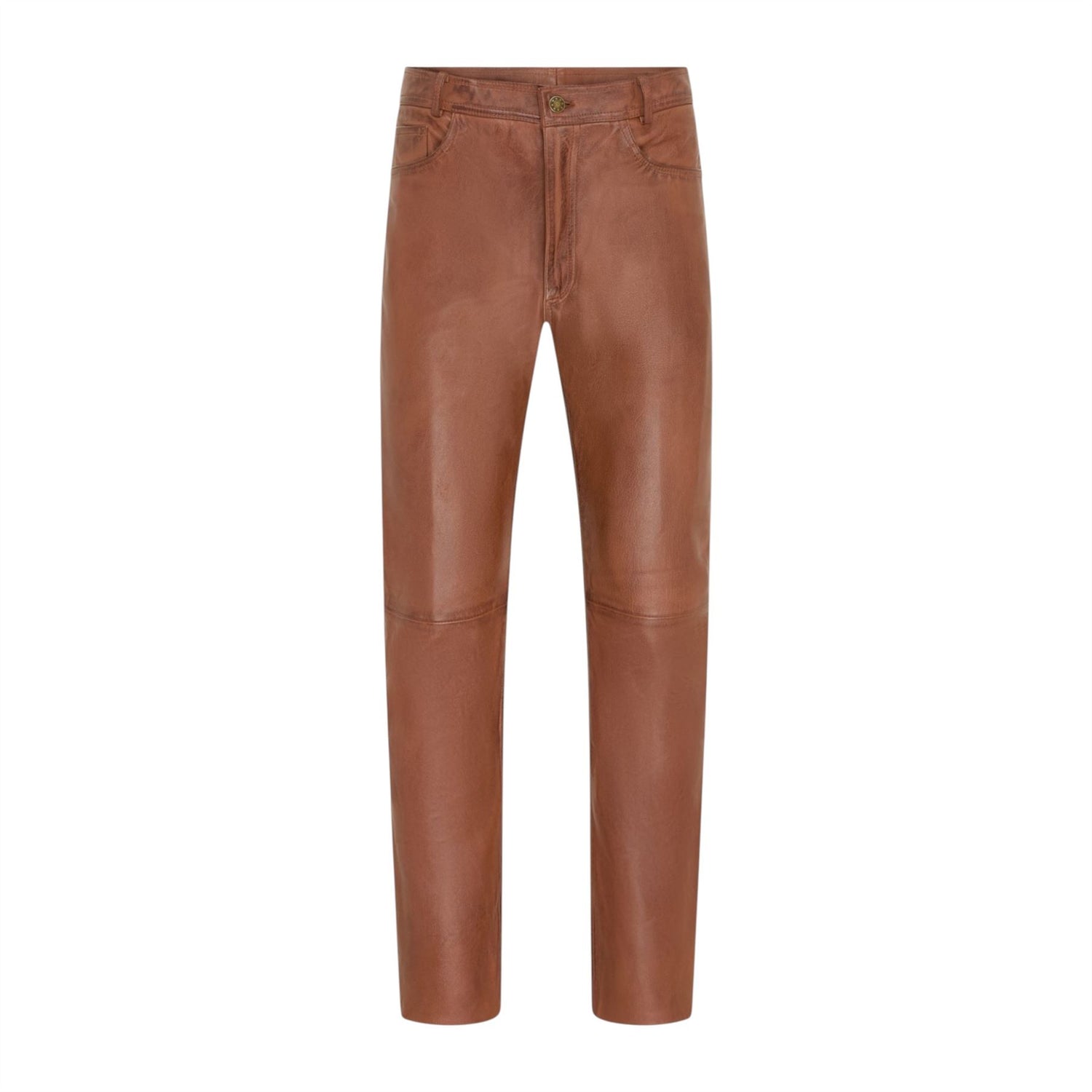 Mens Lamb Leather 501 Biker Jeans - Istanbul