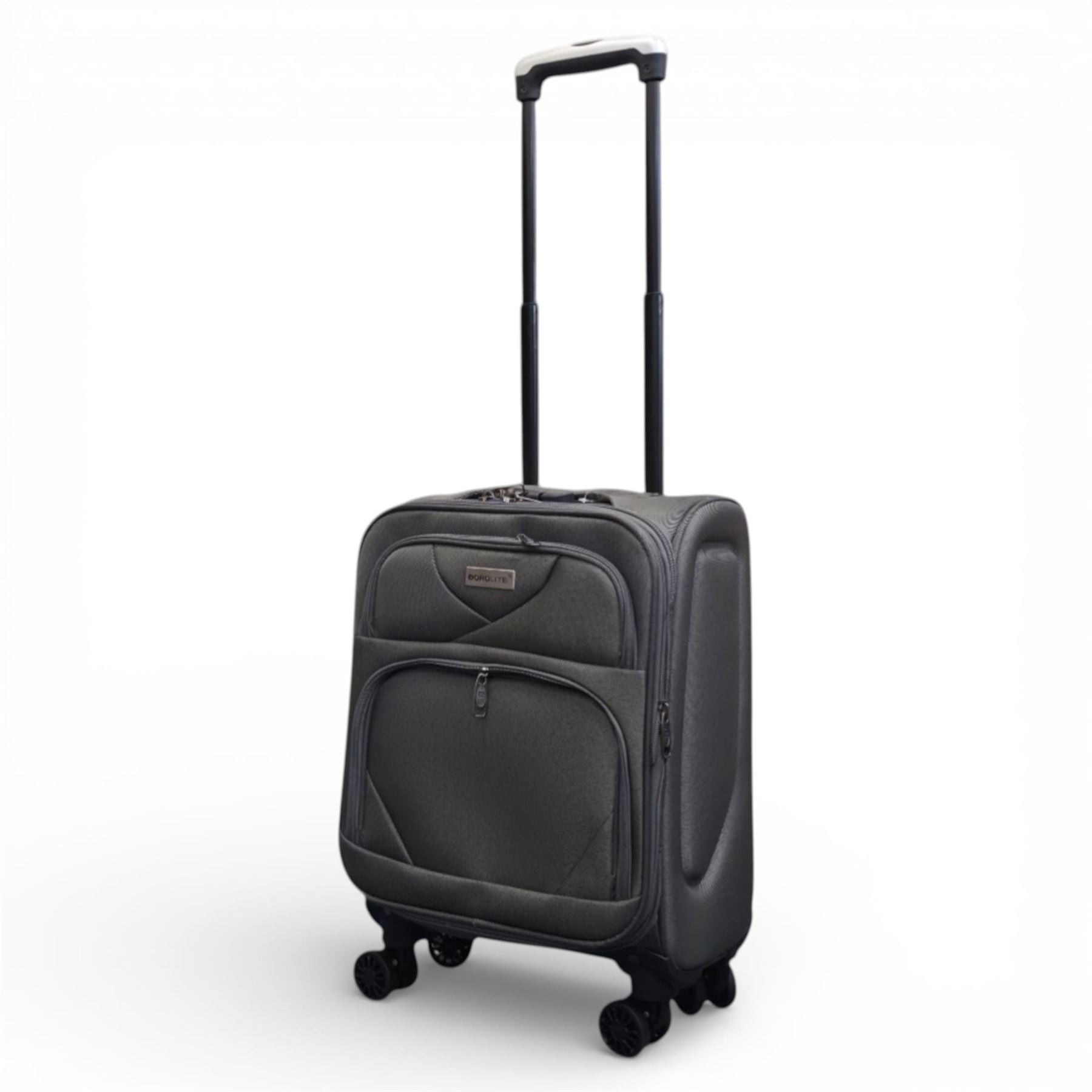 Nagoya Underseat Soft Shell Suitcase in Grey