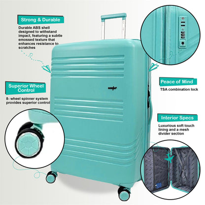 Brookwood Medium Hard Shell Suitcase in Teal