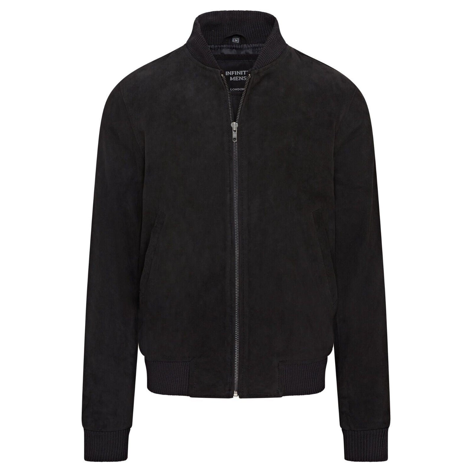 Mens Soft Goat Suede MA-1 Varsity Bomber Jacket  - Uxbridge