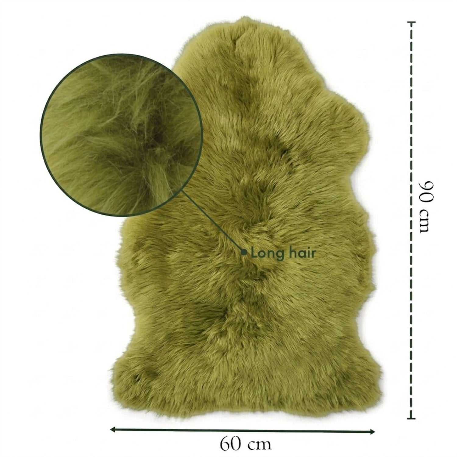 Genuine Sheepskin Natural Silky Soft Fluffy Real Wool Rug