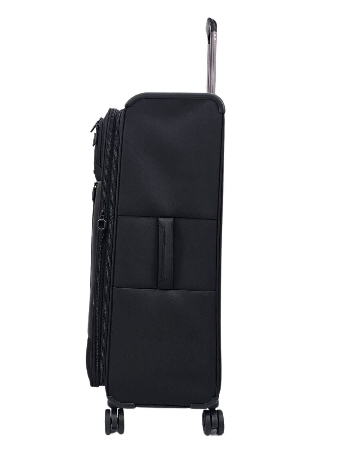 Blountsville Large Soft Shell Suitcase in Black