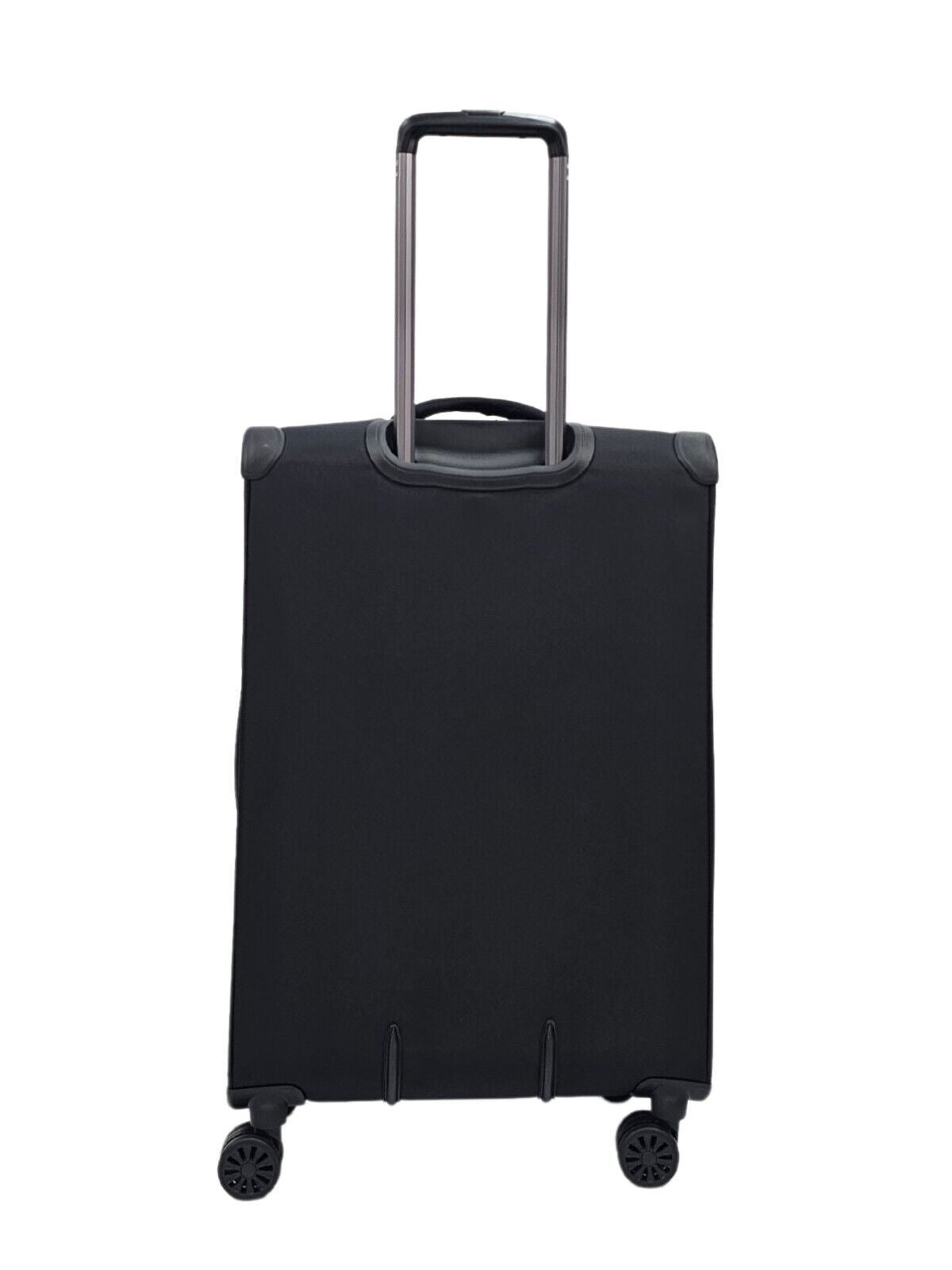 Lightweight Black Suitcases 4 Wheel Luggage Travel Cabin Bag