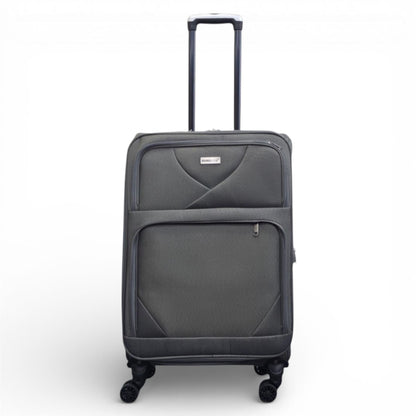 Nagoya Medium Soft Shell Suitcase in Grey