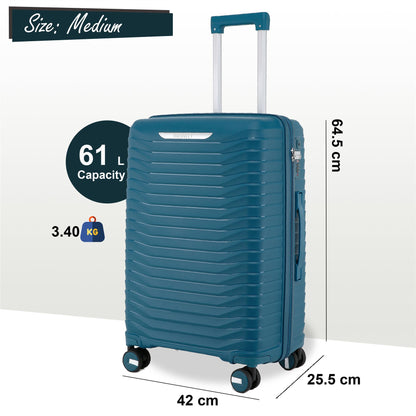 Burnaby Medium Hard Shell Suitcase in Blue