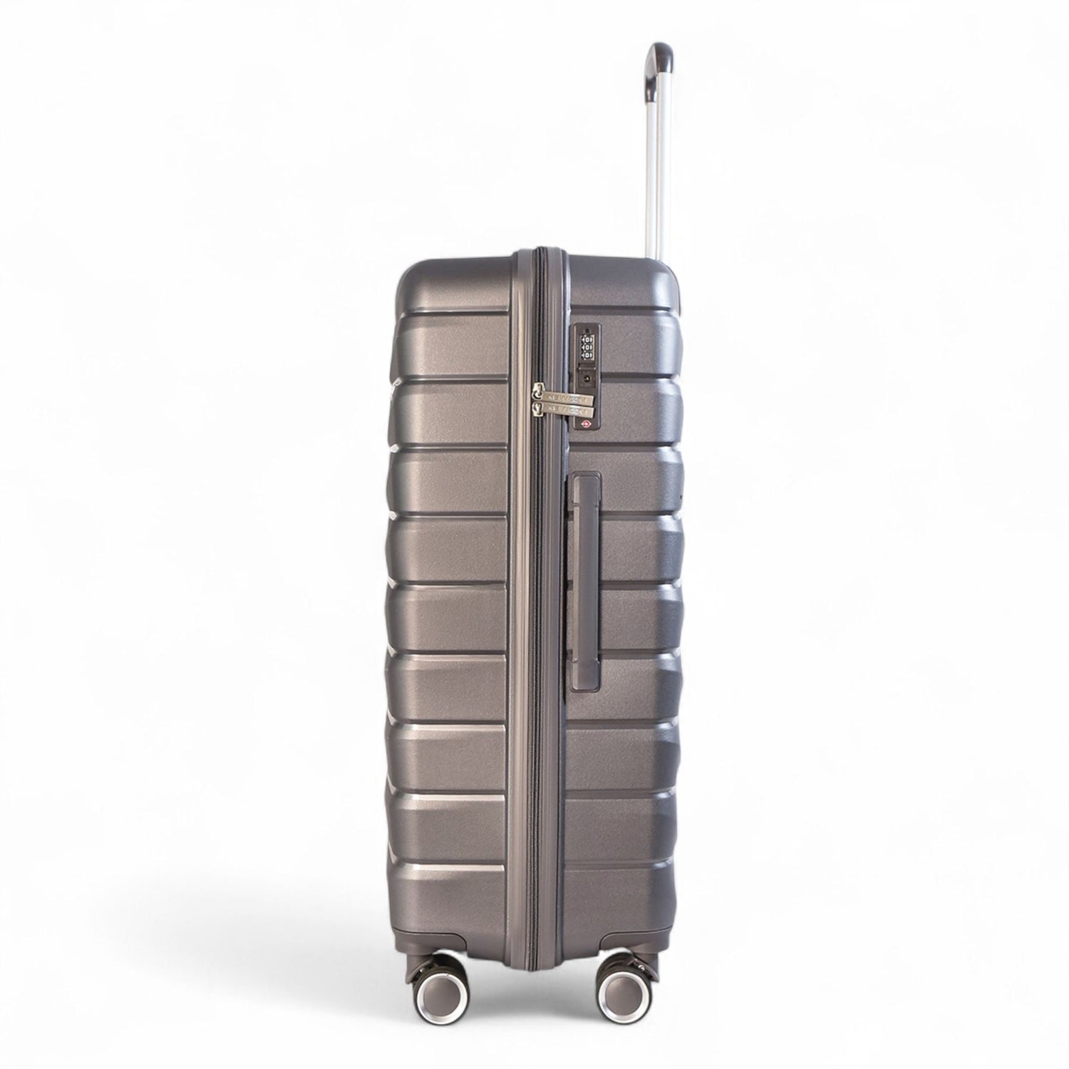 Forster Large Hard Shell TSA Suitcase in Smoke Grey