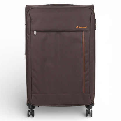 Carrollton Large Soft Shell Suitcase in Brown