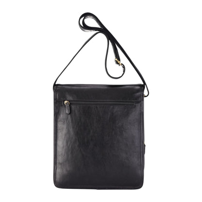 Leather Vintage Black Messenger Shoulder Crossbody Travel Business Bag - Ranger