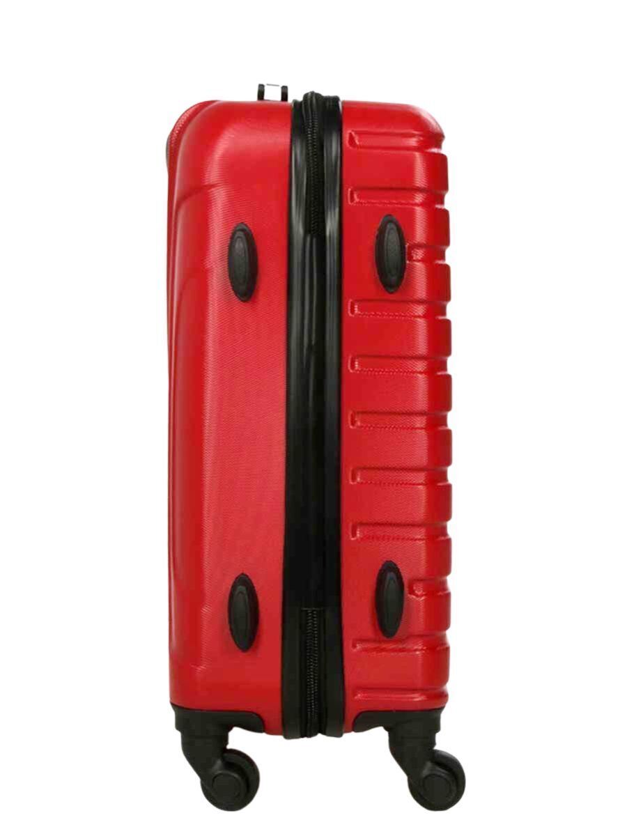 Robust Lightweight Red Hard shell Suitcase 4 Wheel Luggage - Upperclass Fashions 