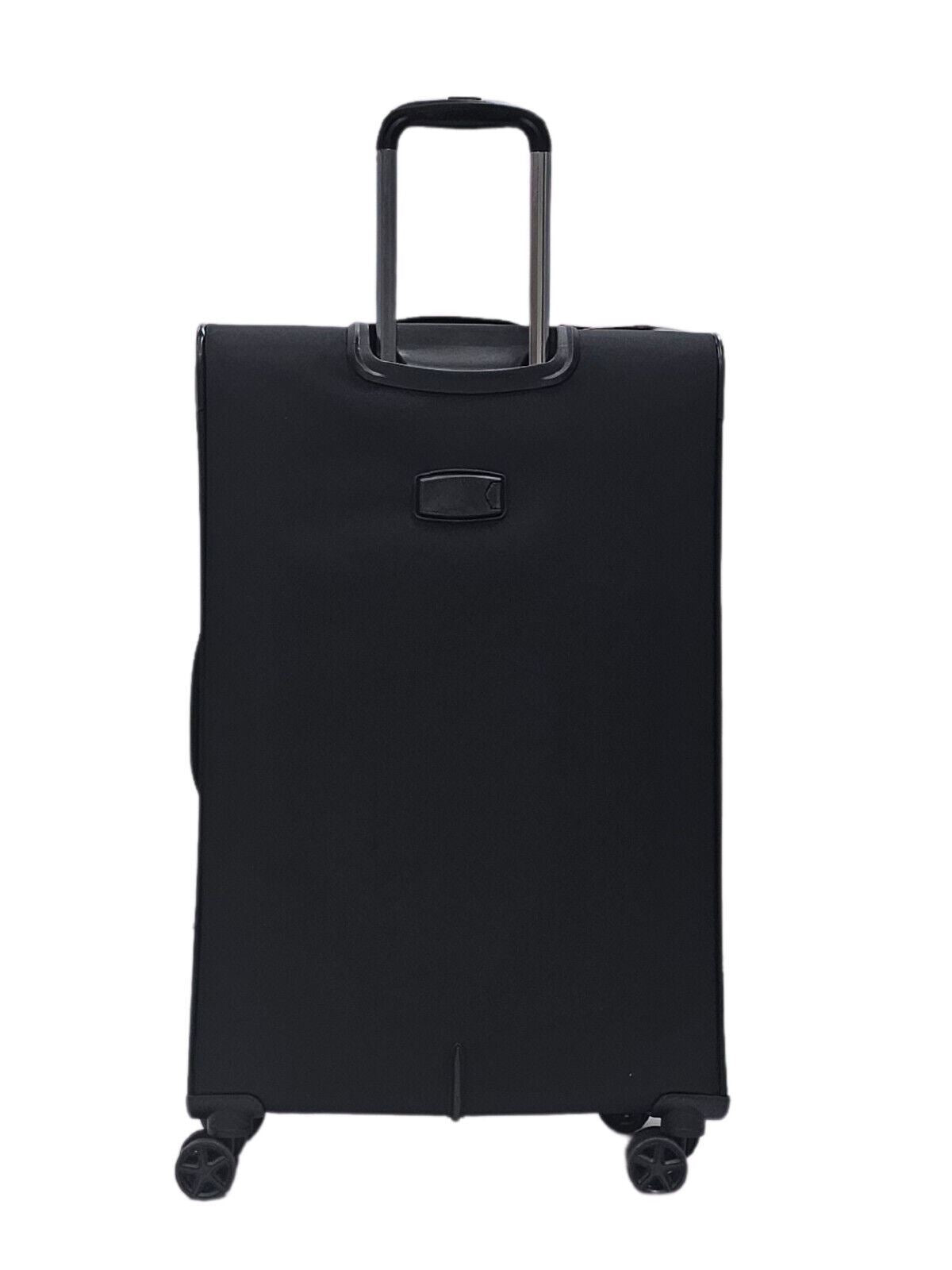 Clayton Large Soft Shell Suitcase in Black