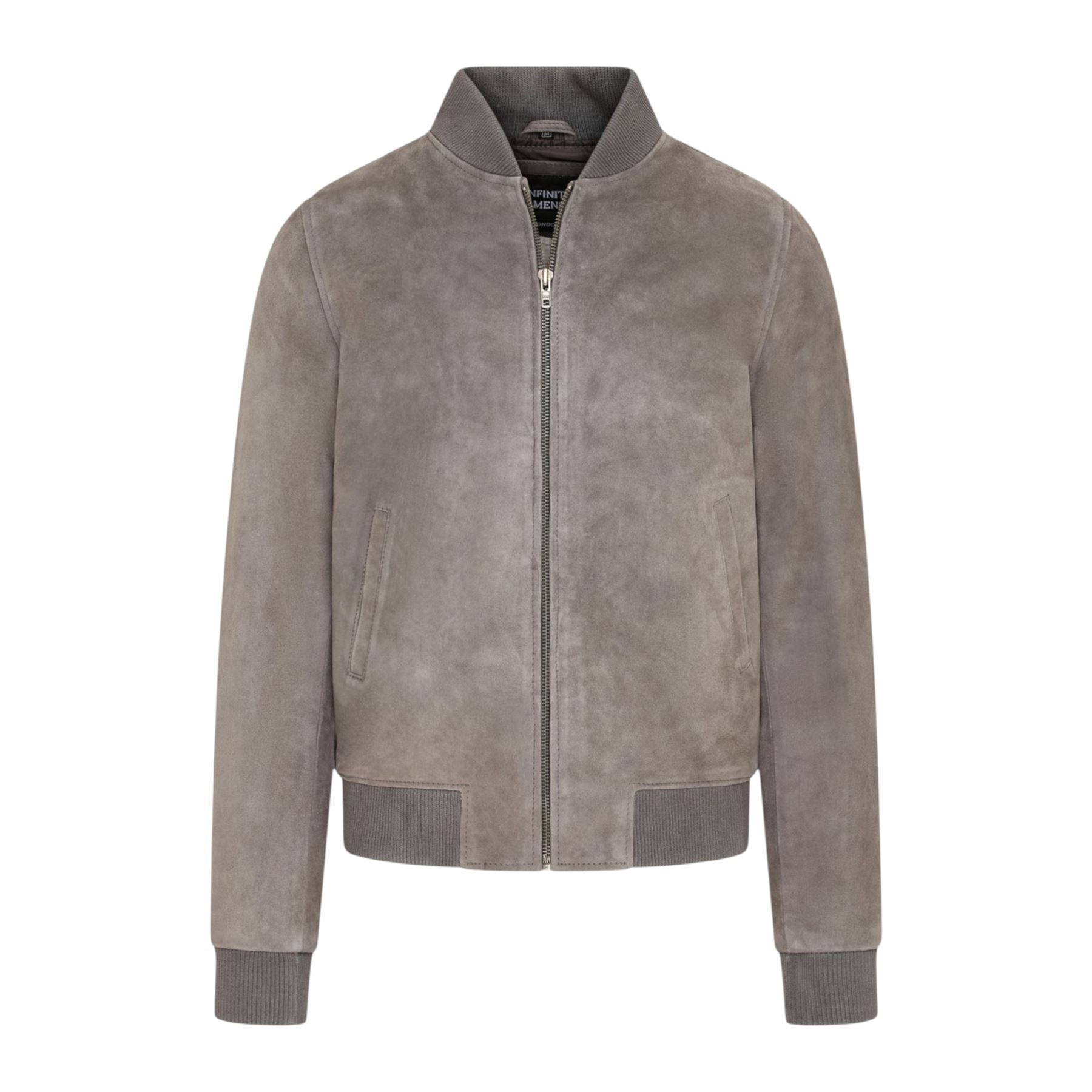 Mens Soft Goat Suede MA-1 Varsity Bomber Jacket  - Uxbridge