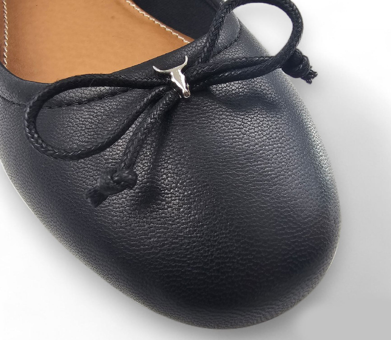 Windsorsmith Black Leather Mocassin Flat Shoes - Babydoll