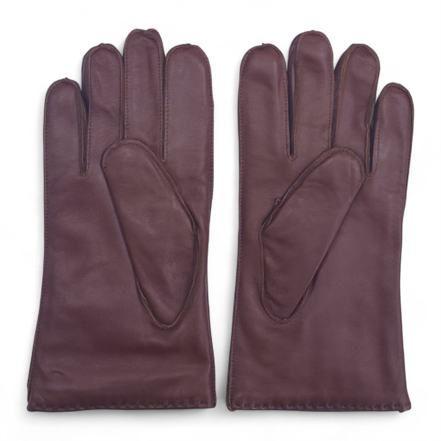 Men’s Italian Leather Warm Wool Lining Winter Stich Design Gloves - M-LGV-205