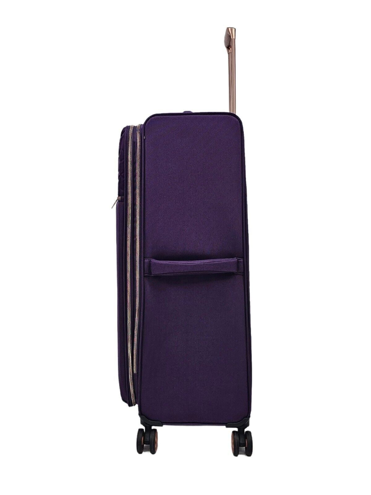 Cabin Purple Suitcases Set 4 Wheel Luggage Travel Lightweight Bags