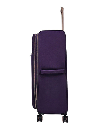 Cabin Purple Suitcases Set 4 Wheel Luggage Travel Lightweight Bags - Upperclass Fashions 