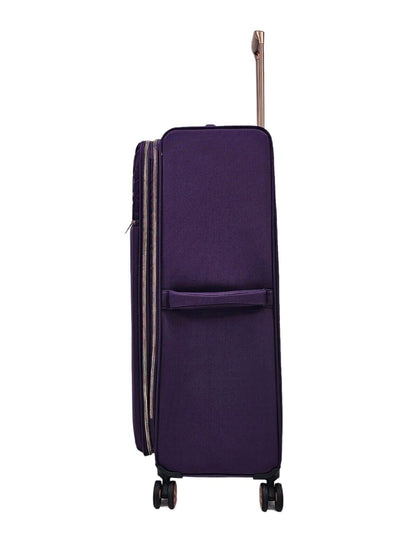 Birmingham Large Soft Shell Suitcase in Purple