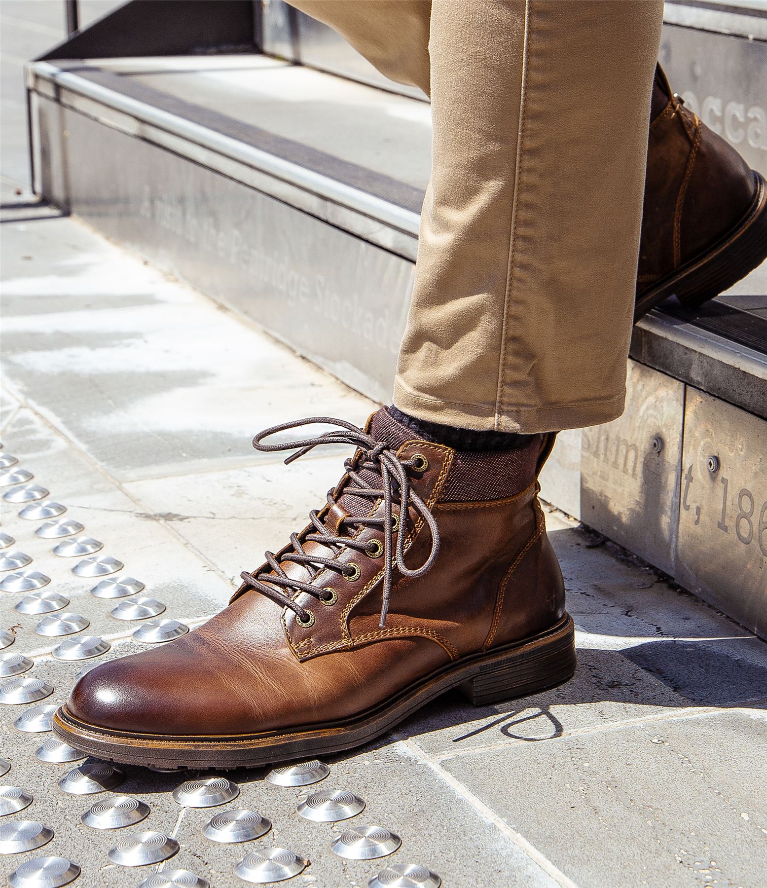 Windsorsmith Brown Leather Casual Chelsea Boots - Beau