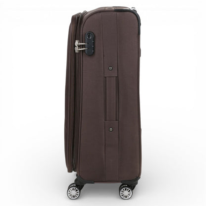 Carrollton Medium Soft Shell Suitcase in Brown