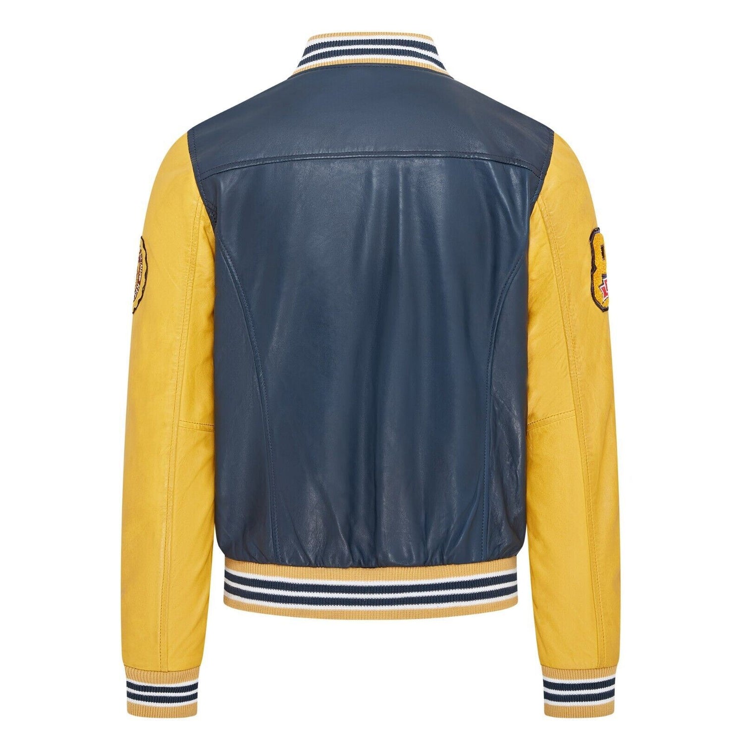 Mens Baseball Leather Letterman Bomber Jacket - Walthamstow