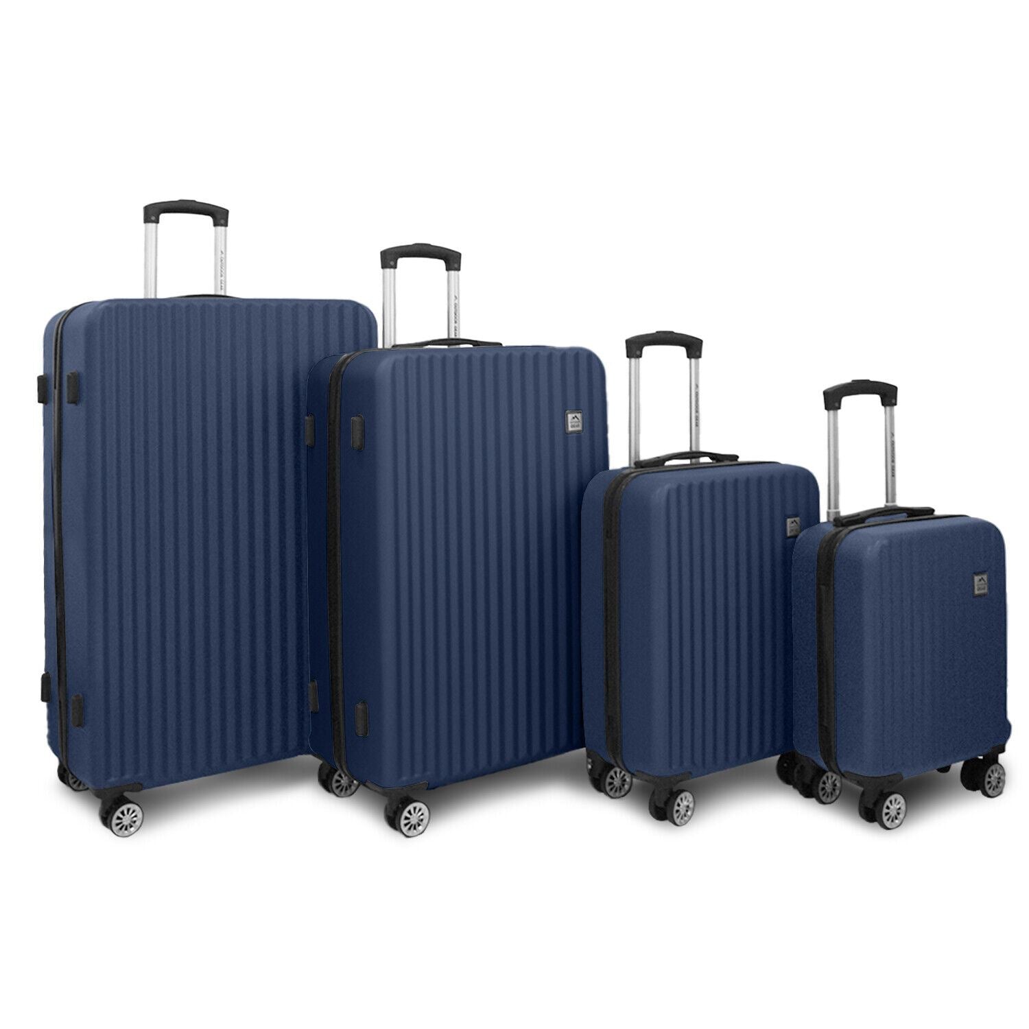 Albertville Set of 4 Hard Shell Suitcase in Blue