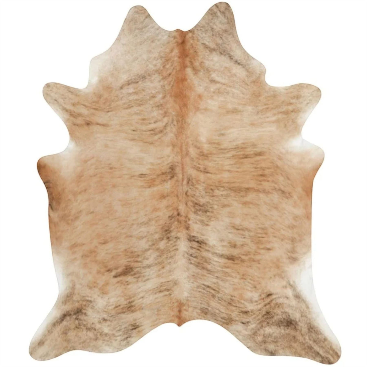 Natural Cow Leather Cowhide Hairon Rug - Light Brindle