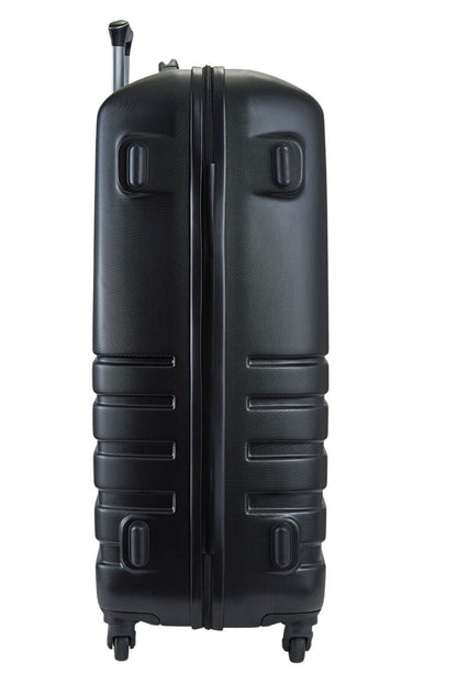 Hard Shell Black Suitcase Set 4 Wheel Cabin Luggage Trolley Travel Bag