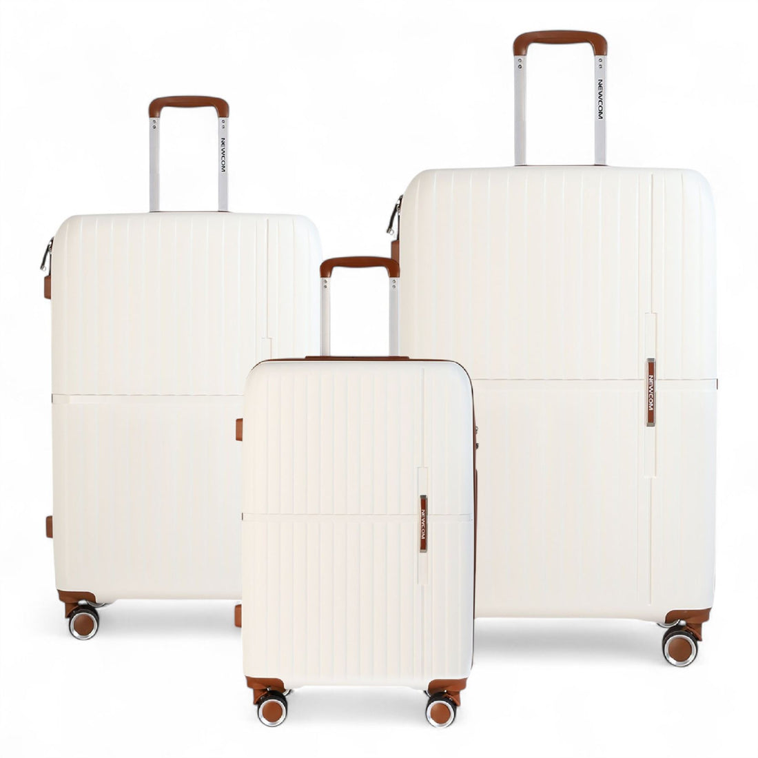 Corowa Set of 3 Hard Shell Suitcase in White