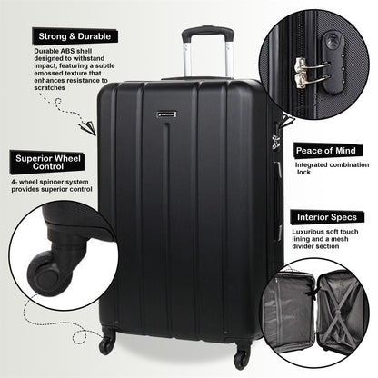 Castleberry Medium Hard Shell Suitcase in Black