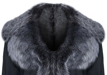 Womens Suede Toscana Sheepskin Trench Coat-Rochester