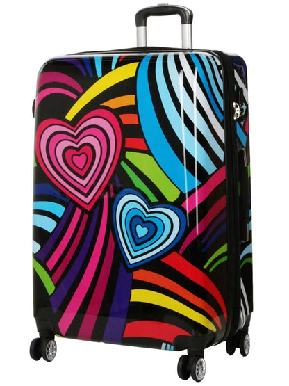 Chelsea Large Hard Shell Suitcase in Hearts