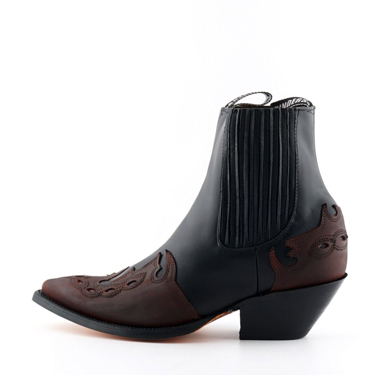 Grinders Unisex Leather Black Western Boots- Arizona Lo