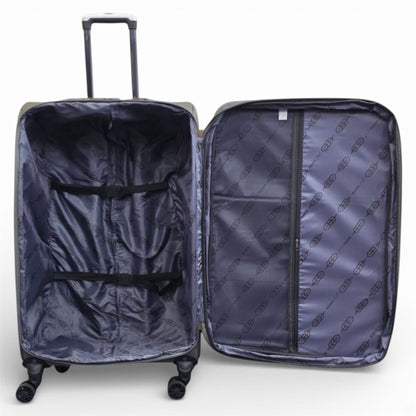 Nagoya Large Soft Shell Suitcase in Grey