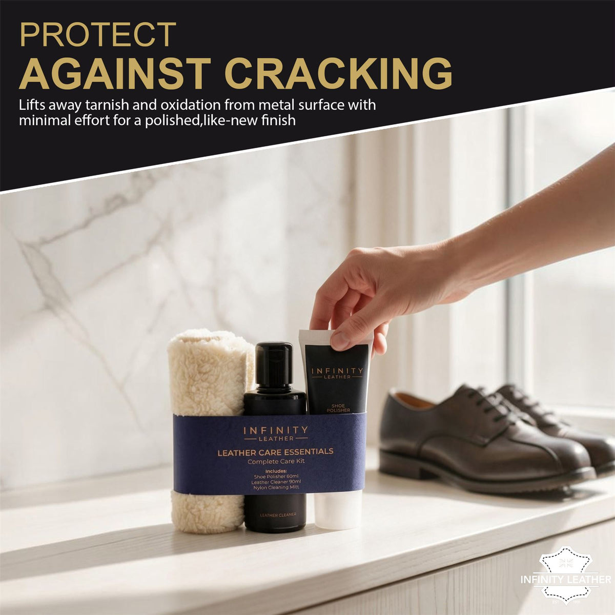 Leather Cleaner, Polish &amp; Glove Smooth Leather Kit