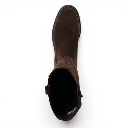 Tamaris Women’s Brown Leather Knee High Platform Heel Long Boots - 25608-41