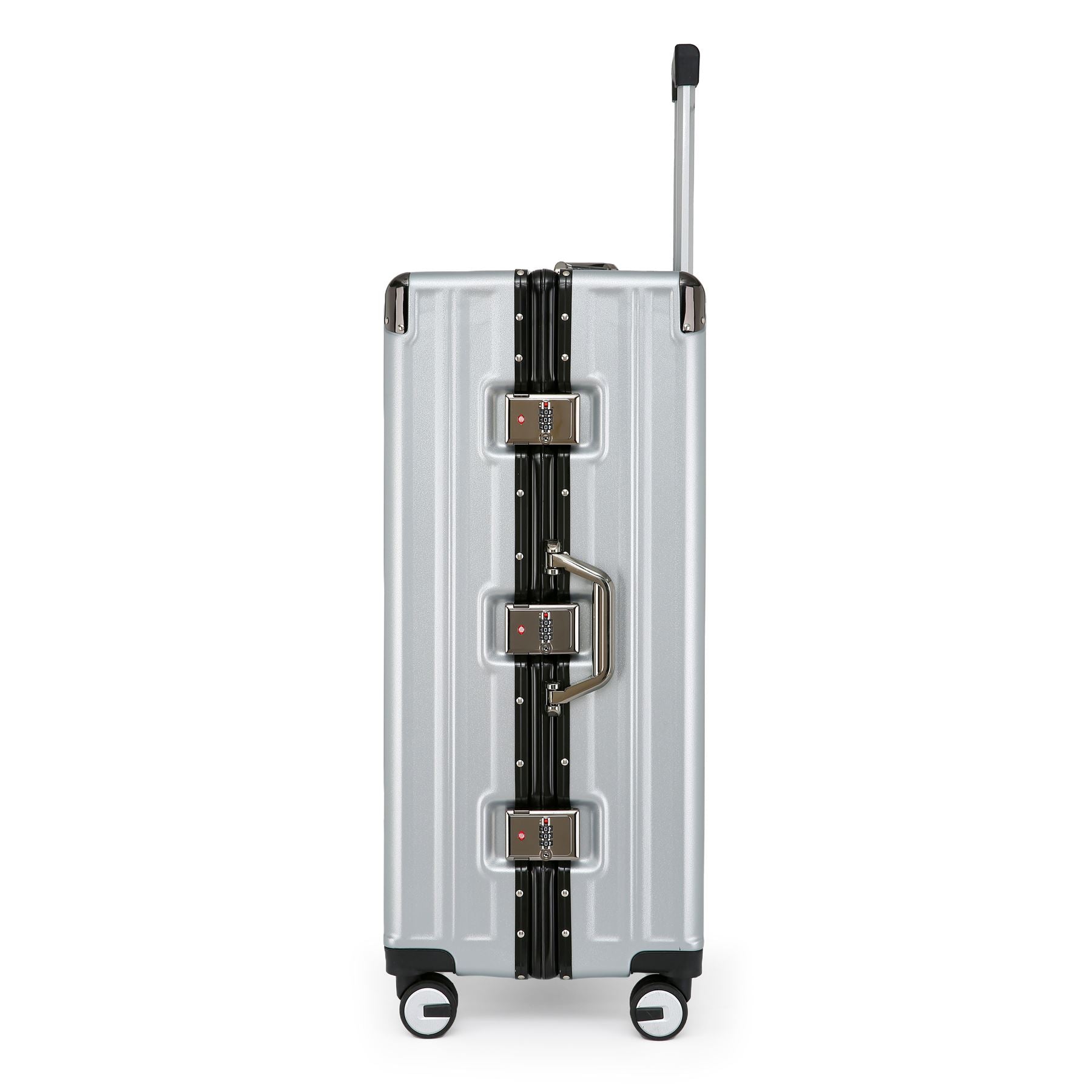 Airdrie Large Hard Shell Suitcase in Silver